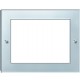 Real glass frame for IP touch panel 10”, Diamond silver