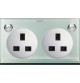 13A 3 Pin Flat Duplex Switched Socket with LED indicator