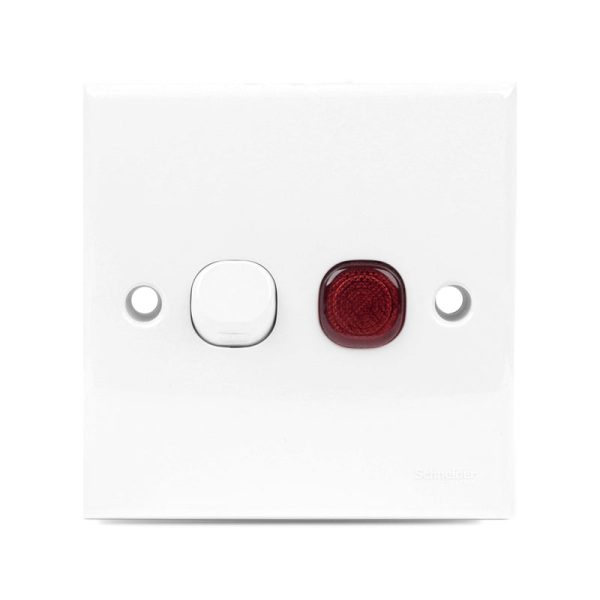 E-Series Double Pole Switch with Neon 20 Amp